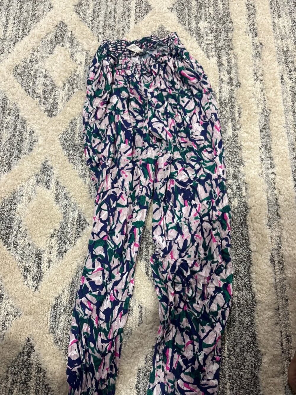 Willow & Clay Burgundy Striped Pants